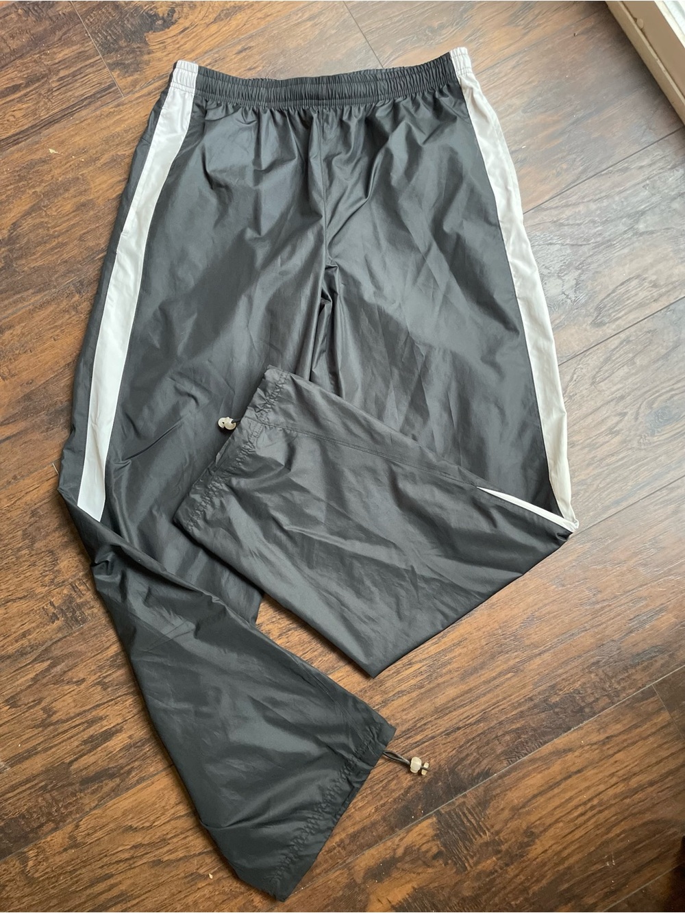 Nike Black Joggers with White Side Panels